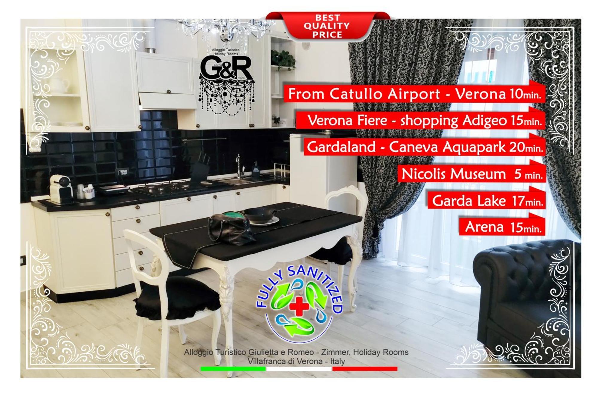 Alloggio Turistico Giulietta E Romeo - Intero Appartamento - Villafranca Di Verona, Zimmer, Holiday Rooms ภายนอก รูปภาพ
